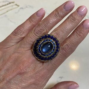 Blue Cocktail Ring
